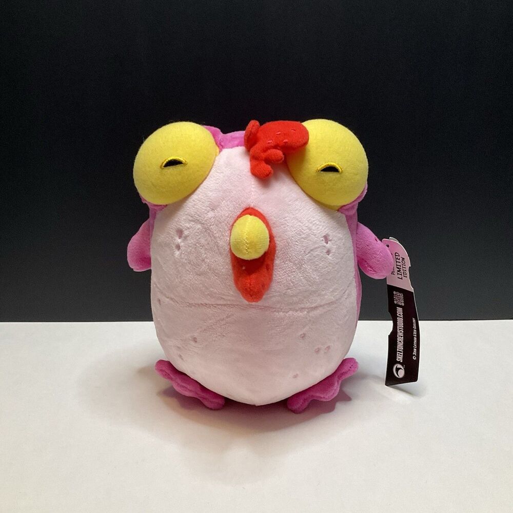CHEW: SIGNED Limited Edition Super-Sized Pink Plush Chog BNWT 7"